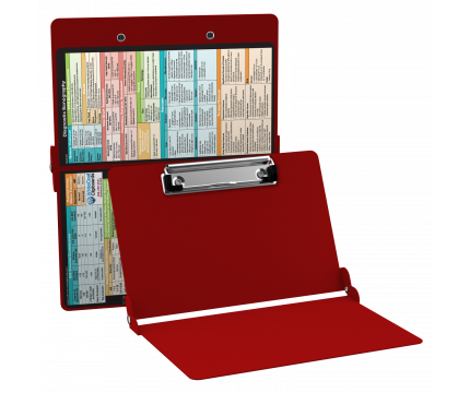 WhiteCoat Clipboard® - Red Diagnostic Sonography Edition